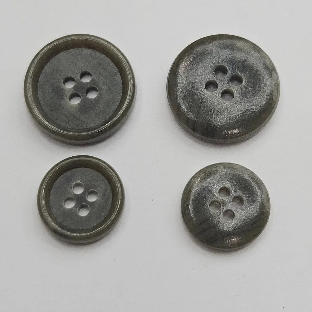 Jeffrey Banks Gray Swirl Suit Blazer Replacement Buttons Set of 11 Marbled Craft